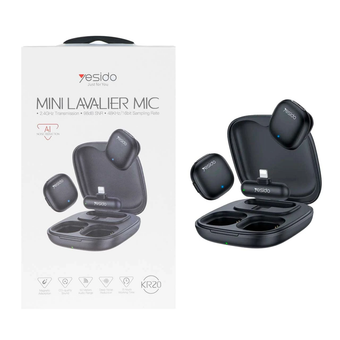 میکروفون بی سیم Yesido Lightning مدل KR20 - مشکی (openbox)