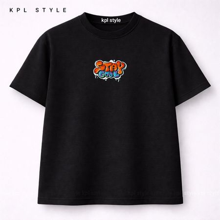 تیشرت باکسی 100٪ پنبه با طرح STAY COOL | رنگ ثابت | کد 1473