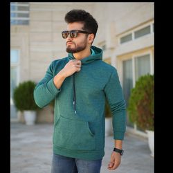 هودی مردانه کلاه دار مدل Icon (سبز یشمی)