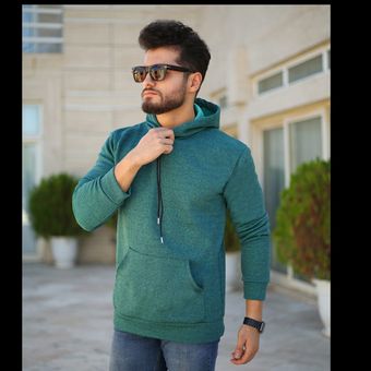 هودی مردانه کلاه دار مدل Icon (سبز یشمی)