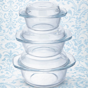 سرویس قابلمه پیرکس 6 پارچه فلورا