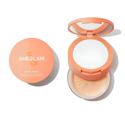 پودر فیکس دو کاره شیگلم SHEGLAM INSTA-READY FACE & UNDER EYE SETTING POWDER DUO