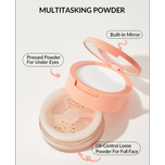 پودر فیکس دو کاره شیگلم SHEGLAM INSTA-READY FACE & UNDER EYE SETTING POWDER DUO
