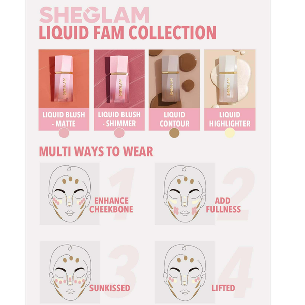 هایلایتر مایع شیگلم Sheglam Glow Bloom Liquid Highlighte