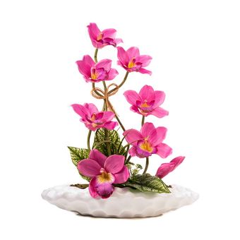 گل ارکیده با گلدان گلدکیش کد GK1678