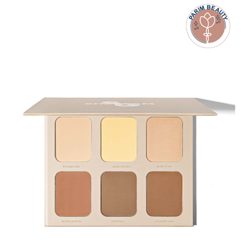 پالت کانتور کانسیلر پودری 6 رنگ شیگلم(Nude)      SHEGLAM Stereo Face Six Pallete