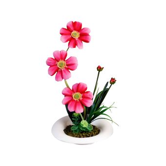 گل مینا با گلدان گلدکیش کد GK1679