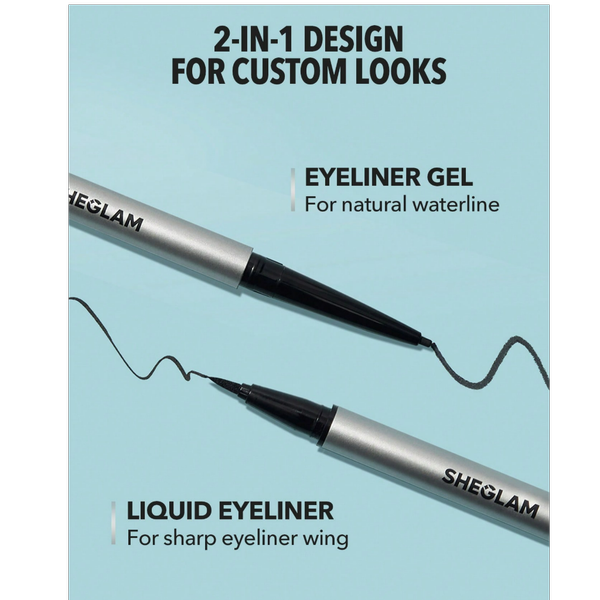 خط چشم دوسر شیگلم مدل On Line Sheglam on line dual eyeliner