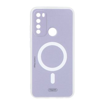 قاب Colorful Magic طرح مگ سیف محافظ لنزدار Xiaomi Redmi Note 8 - بنفش