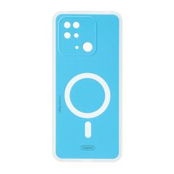 قاب Colorful Magic طرح مگ سیف محافظ لنزدار Xiaomi Redmi 10C / Redmi 10 Power / Poco C40 - آبی کد 1