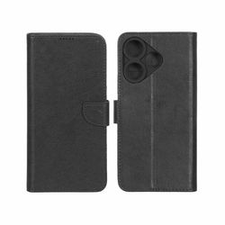 کیف چرمی موبایل مگنتی محافظ لنزدار KRF مدل Xiaomi Redmi 13X / Redmi 13 4G / Poco M6 4G - مشکی