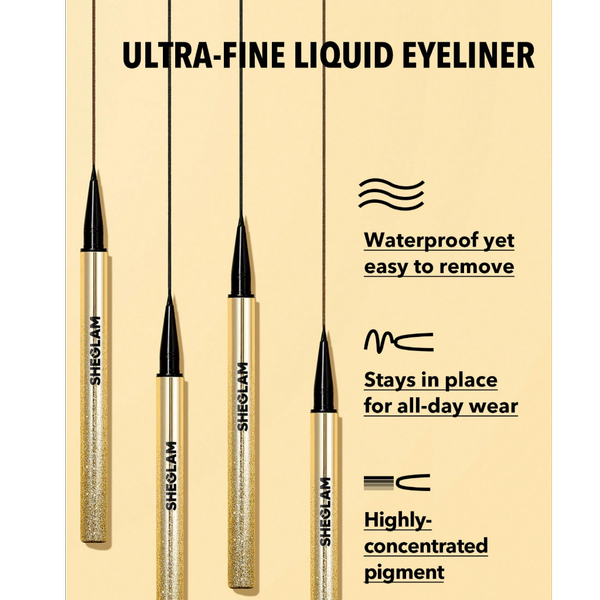 خط چشم ماژیکی ضدآب شیگلم SHEGLAM LINE & DEFINEWATERPROOF LIQUID EYELINER