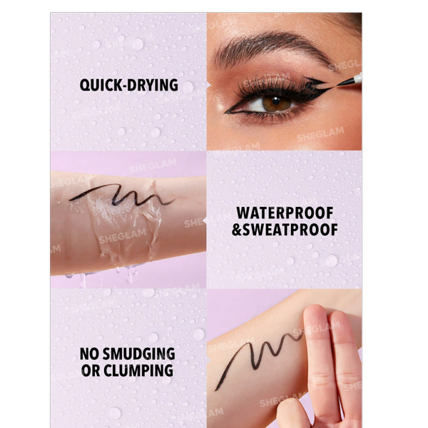 خط چشم ضد آب شیگلم مدل سو ریچ SHEGLAM So Rich Waterproof Liquid Eyeliner