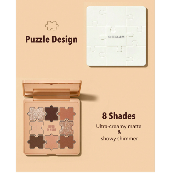 پالت سایه چشم طرح پازلی شیگلم مدل جزی جیگساو Sheglam Jazy Jigsaw Eyeshadow Palette