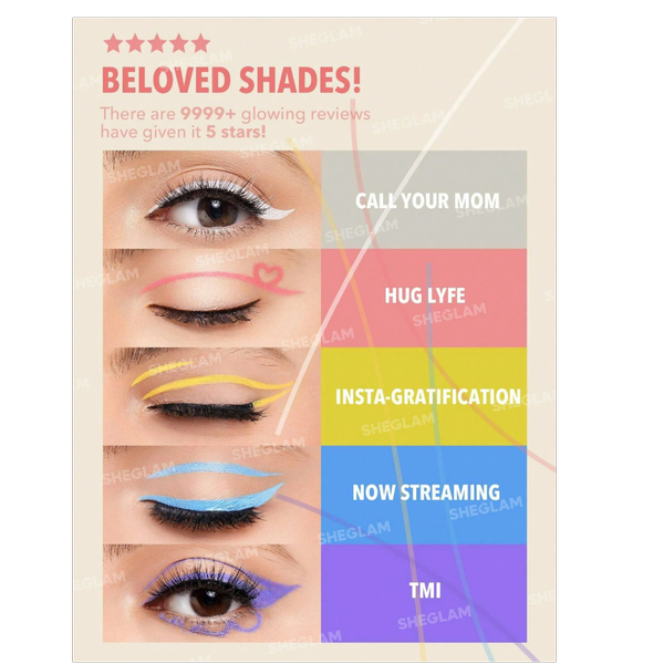 خط چشم ماژیکی شیگلم COLOR CRUSH LIQUID EYELINER