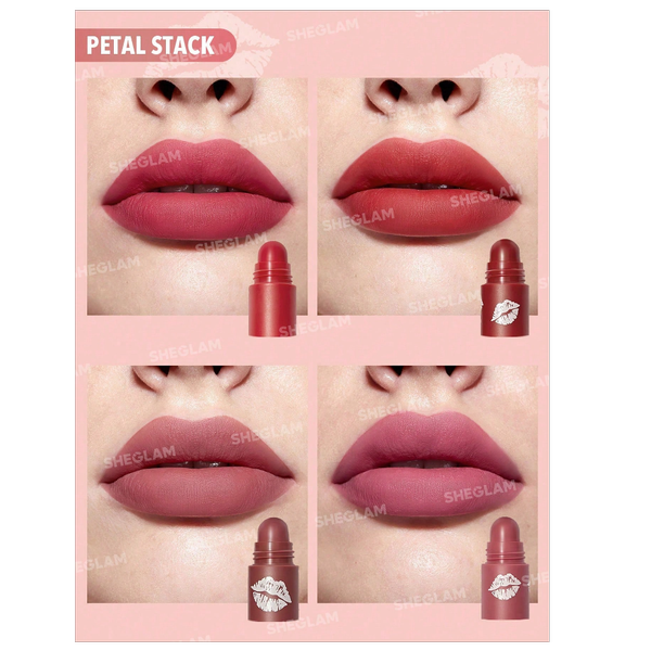 رژلب 4 در یک شیگلم رنگ Petal Stack
