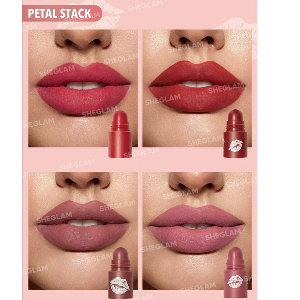 رژ لب جامد 4 طبقه شیگلم | SHEGLAM Multi-Layer Lipstick Stack