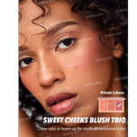 پالت رژگونه پودری 3 رنگ مدل SWEET CHEEKS