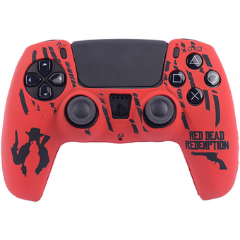 روکش دسته بازی PS5 طرح رد دد ردمشن Red Dead Redemption قرمز مشکی