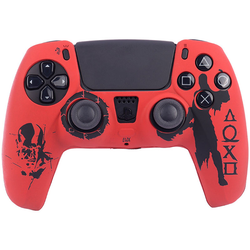 روکش دسته بازی PS5 طرح خدای جنگ God of war قرمز مشکی