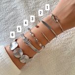 دستبند بنگل نقره ای مدل 2