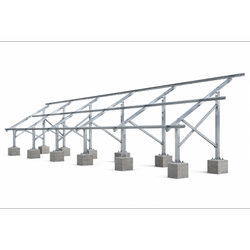 استراکچر پنل خورشیدی 16 پنله گالوانیزه گرم مناسب پنل خورشیدی برای سری 500 وات و سری 600 وات