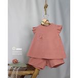 ست تاپ و شورتک ماریا رنگ صورتی