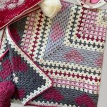 پتو/ شال مبل قلاب بافی مدل وَلن