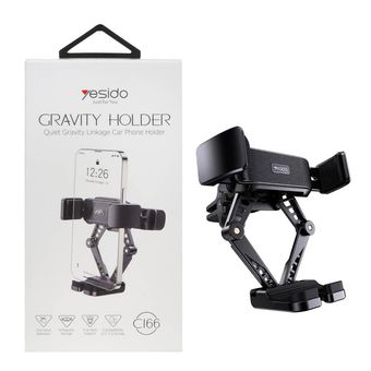 هولدر گوشی موبایل دریچه کولری Yesido مدل C166 - مشکی