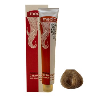 رنگ مو مدیا سری بژ شماره 8.31 حجم 100 میلی لیتر رنگ بلوند بژ روشن