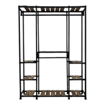 رگال لباس و کمد باز چوب و فلز مدل جامع