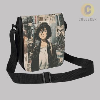 کیف دوشی انیمه اتک آن تایتان طرح میکاسا آکرمن (Mikasa Ackerman) Attack On Titan کد 02