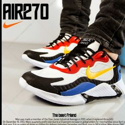 کفش مردانه Nike مدل Air270 (زرد قرمز)