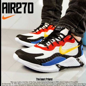 کفش مردانه Nike مدل Air270 (زرد قرمز)