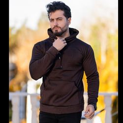 هودی مردانه مدل Icon (قهوه ای)