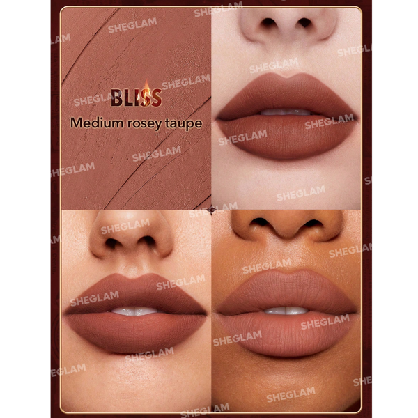 رژ لب داینامیت امبر رز  رنگ  BLISS lipstick
