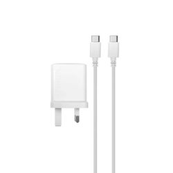 شارژر دیواری سه پین PD و فست تک پورت ANKER مدل B2347K21 20W به همراه کابل شارژ Type-C To Type-C - سفید - پک ضعیف (گارانتی 18م...