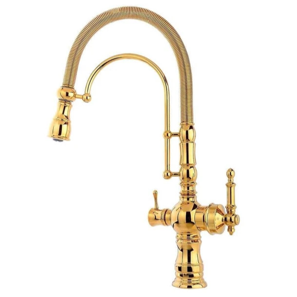 شیر ظرفشویی تصفیه دار اسناپل مدل بیزانس با کارتریج سرامیکی و فنر استیل ضدزنگ