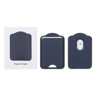 جاکارتی چرمی Magsafe اپل Magnetic Wallet - سرمه ای (پک دار)