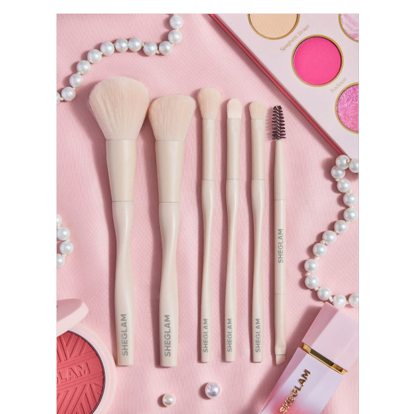ست براش صورت و چشم مدل پرو کور شیگلم رنگ بژ Sheglam Pro Core Brush Kit