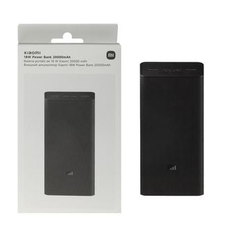 پاوربانک (فست شارژ) Xiaomi 18W 20000mAh مدل PB2018ZM - مشکی - MMS (گارانتی شش ماهه YA)