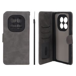 کیف موبایل مگنتی Crystal داخل مخمل Xiaomi Redmi Note 15 Pro 4G - طوسی