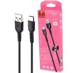 کابل شارژ تایپ سی فست شارژ 2.4 آمپر اسکای دلفین S07T طول 1 متر