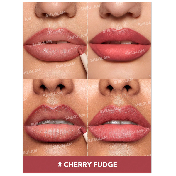 خط لب و رژ لب دو طرفه  CHERRY FUDGE شیگلم