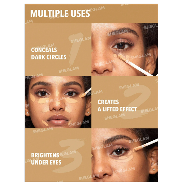 کانسیلر فول کاور 12 ساعته شیگلم LIKE MAGIC 12HR COVERAGE CONCEALER