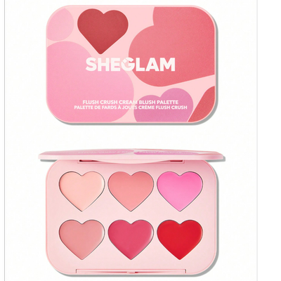 پالت رژگونه کرمی قلبی شیگلم FLUSH CRUSH CREAM BLUSH SHEGLAM