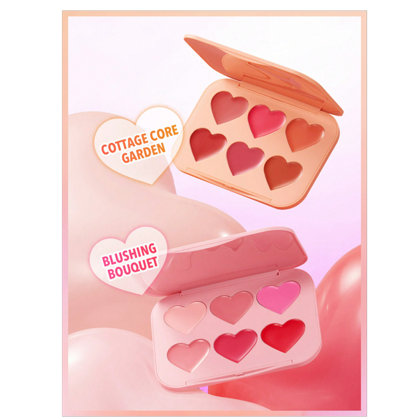 پالت رژگونه کرمی قلبی شیگلم FLUSH CRUSH CREAM BLUSH SHEGLAM