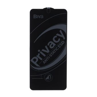 محافظ صفحه نمایش شیشه ای Full Cover Privacy Biva مدل Xiaomi Redmi 12 / Redmi 13X / Redmi 13 4G / Poco M6 Pro 5G / Poco M6 4G