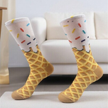جوراب ساقدار یونیسکس طرح بستنی برند ترک EGS Socks