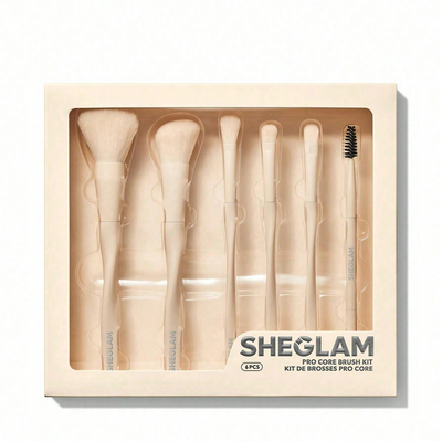 ست براش صورت و چشم مدل پرو کور شیگلم رنگ بژ Sheglam Pro Core Brush Kit